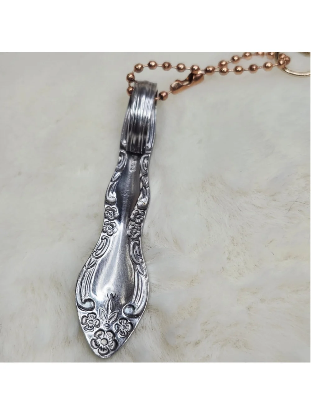 Spoon Handle Pendant Key Ring keychain